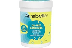 Annabelle Oil-Free Eye Makeup Remover Pads, Makeup Removal, Suitable For Sensitive Eyes, Paraben-Free, Fragrance-Free, Alcoho