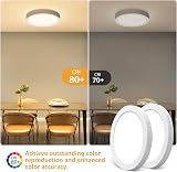 Aigostar 12W LED Ceiling Light Warm White 3000K 1300LM Round Flush Mount view 6