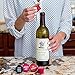Silicone Wine Bottle Stoppers (5-Pack Gift Box) by Air Nebula | Leak Proof Seal & Funny Sayings | Caps for Wine, Champagne, and Liquor Bottles