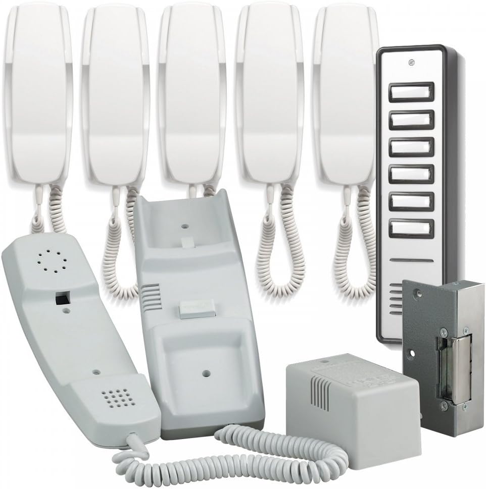 Bell System 900 Series 6 Way Audio Door Entry System inc Lock Release