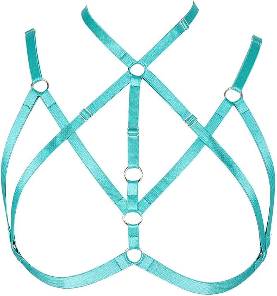 Womens Elastic Harness Garter Belt Adjustable Waist Leg