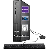 Dell Pro Micro (Next-gen OptiPlex 7020 MFF) Mini PC Windows 11 Pro, Intel i5-14500T, 16GB DDR5 RAM, 512GB NVMe SSD, WiFi 6E, Bluetooth, HDMI& DisplayPort, Business Micro PC