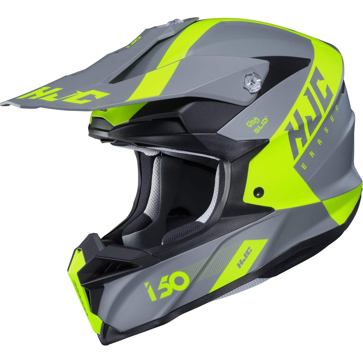 HJC i50 Helmet - Erased (XX-Large) (Grey/HI-VIZ)