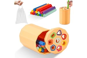 LITTLELAMB Shape & Color Sorting Montessori Toys for Toddlers 1-3, Soft Silicone Sensory Toys, Preschool Learning Activities Matching Game, Educational Toy for Fine Motor Skills, Travel Gift for Boys and Girls