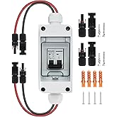 KERWINN Solar Panel Disconnect Switch,30A 400V Miniature Circuit Breaker Box IP65 Waterproof AC/DC Disconnect Box for photovoltaic Solar Panel Grid-Connected Off-Grid System Home