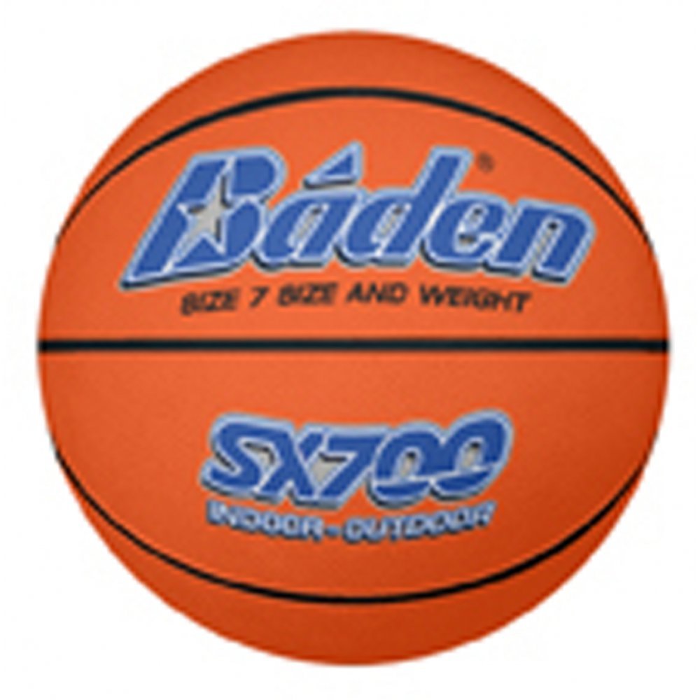 Baden Men's SX Range Composite Rubber Basketball, Indoor and Outdoor Ball, Tan, Size 7
