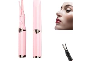 TOCHAIR Electric Eyelash Curler for Instant Glam, 2025 New Heated Eyelash Curler, Electric Eyelash Curler, Mini USB Rechargeable Finalize Eyelash Tool, Fast Heat up in 8s & 3 Heat Modes (Pink)