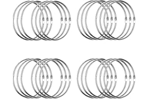 Simetufy 3 Inch Binder Rings, 24 Pcs Metal Office Shcool Notebook Rings Bluk, Large