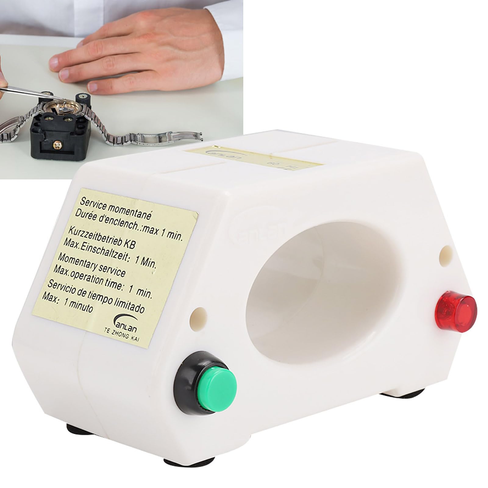 Demagnetizer , Professional Mechanical Wristwatch Demagnetizer Demagnetizing Watch Repairing Tool(US standard 115 230v)