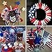 502 Pcs 4 Sizes Assorted Patriotic Stickers Patriotic Star Stickers USA Flag Heart Star Foam Stickers in Red Blue Silver White Grey Self Adhesive 1