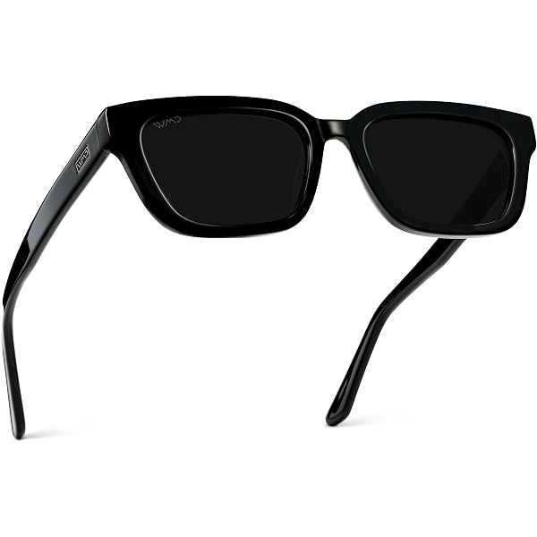 Polarized Rectangular Sunglasses, Narrow Acetate Frame, Hand-Polished Finish WearMe Pro - Women main image 2