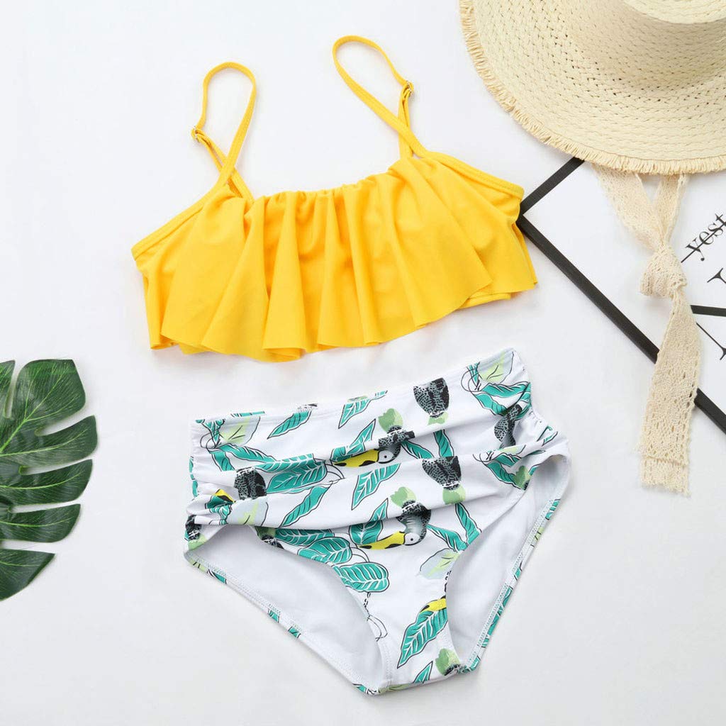 riou Mujeres Traje de Baño de Dos Piezas Conjunto Push up Bikini 