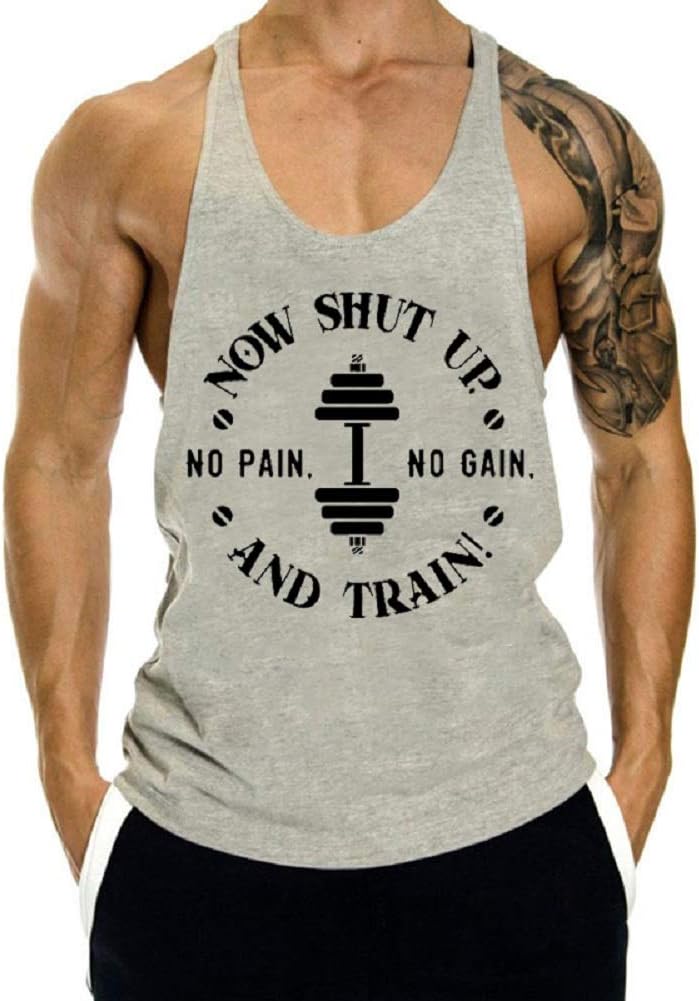 Men's Performance Basic Sleeveless Shirt Workout Muscle Bodybuilding Tank Top