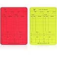 Great Call Athletics | Soccer Pro Reusable Write-On Game Card | Set of Yellow & Red | Erasable Match Data Record Fits Pocket NFHS