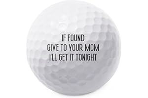 TeesAndTankYou If Found Give to Your Mom Golf Ball - Novelty Gift for Men Golfers and Dad