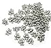 Rockin Beads Brand, 48 Antiqued Silver Plated Casted Bee Beads 14x12mm with 1mm Hole Zinc Metal Spacers