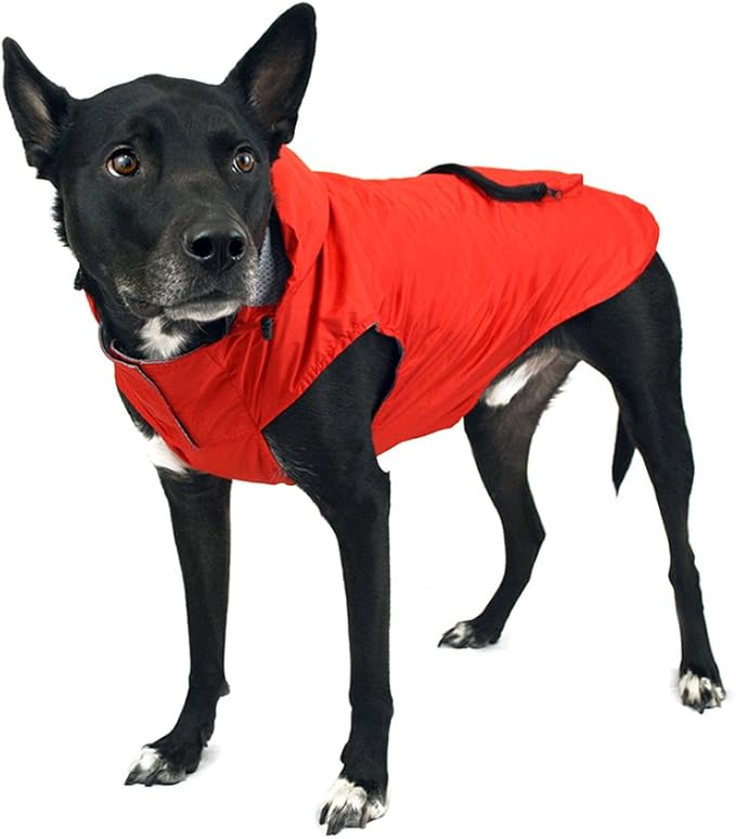Canada Pooch Pacific Poncho Rain Dog Coat, Size 12, Red Amazon.co.uk