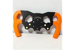 F1-Style Racing Wheel for Logitech G29 G920 G923 – Ergonomic Handles – Enhanced Grip & Comfort for Racing Sims (Orange)