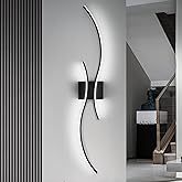 CANEOE Modern Led Wall Light, 39inch Black Indoor Led Wall Sconce Lighting, Bathroom Vanity Light Fixtures Over Mirror for Li