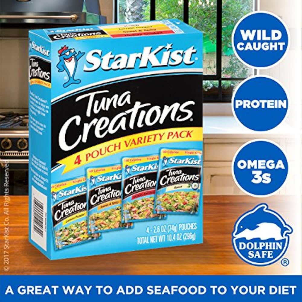 StarKist Tuna Fish Creations Variety Pack 2.6 Ounce Pouch, Of 4