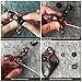 EZOONTri Fidget Spinner Metal Finger Toys, Aluminum Hand Spinner Replaceable Bearing Max 4 Mins Spinning Time EDC ADHD Focus Toy for Kids Adults (COLORFUL-BLACK)
