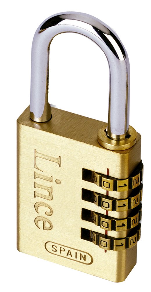 Lince – Padlock Brass 200 – 40 Combination