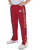 Zubaz Men's NFL Team Color Track Pant with Camo Lines Side Panels