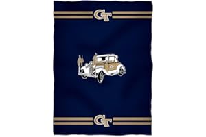 Vive La Fete Georgia Tech Yellow Jackets Throw Blanket 40"X 58"