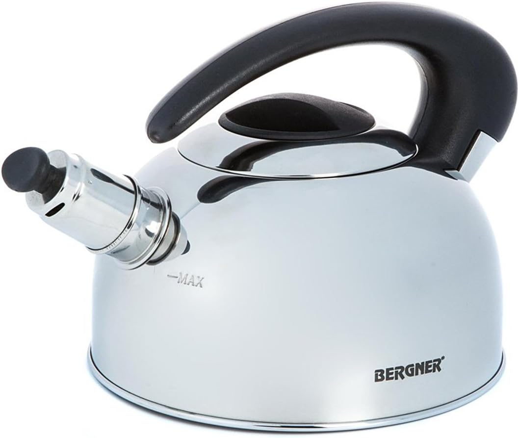 Bergner Argo Kettle, Stainless Steel, Nylon, Silver, 30 x 30 x 30 cm