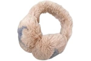 Warm Plush Earmuffs Star Pattern Ear Muffs Winter Portable Ear Protectors for Winter Outdoor Activity Fuzzy Ear Muffs