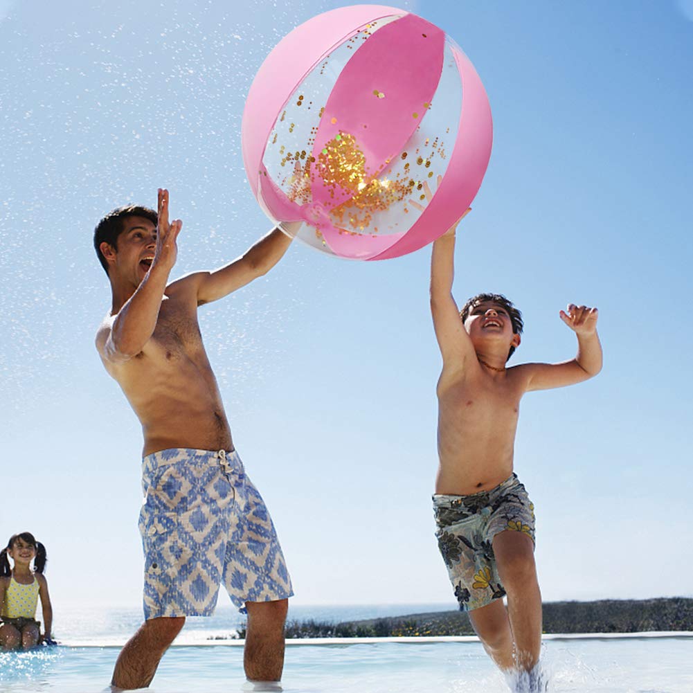 Amor Inflatable Glitter Beach Ball 16\