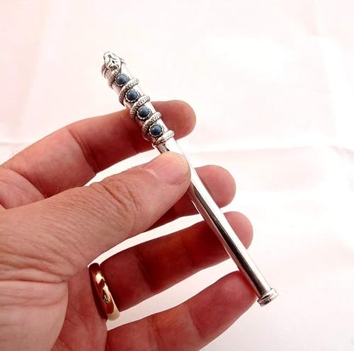 Amazon Com Snake Wrap Silver Long Cigarette Holder With Turquoise