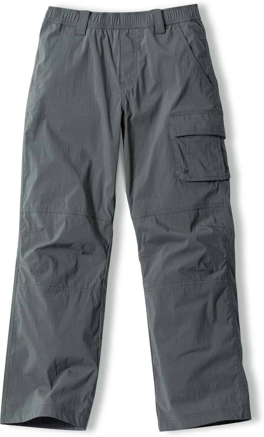 CQR Kids Youth Hiking Cargo Pants, Outdoor Camping Pants, UPF 50+ Quick Dry Regular Pants : Clothing