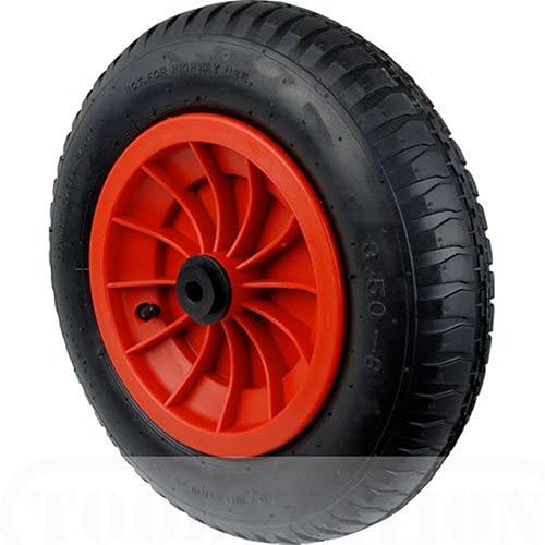 14" (3.25/3.00 8) Pneumatic Wheelbarrow Wheel (RED) Launching Trolley