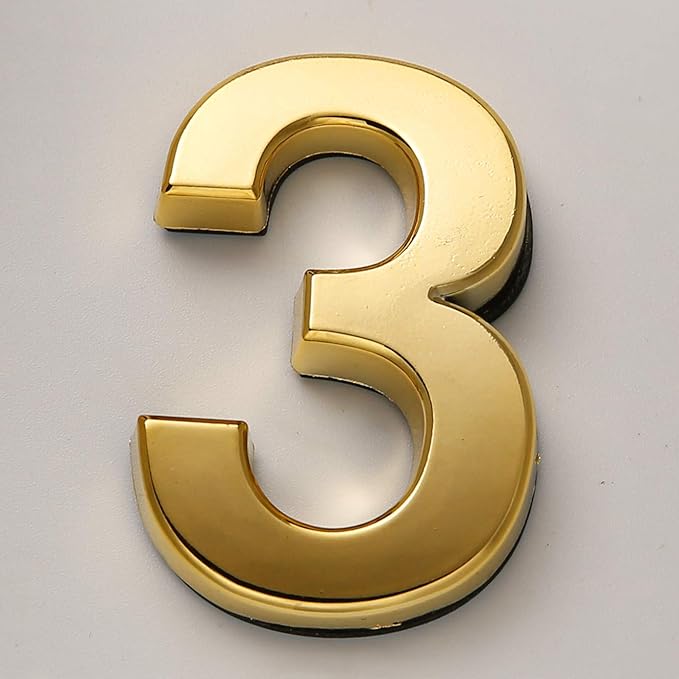 Self Adhesive Mailbox Numbers 3, 2 Inch Door Number