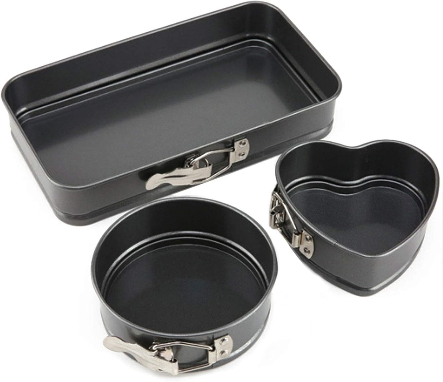 Cake Tin Set of 3 Pcs Springform Pan Bakeware Set Cake Mold Set Baking