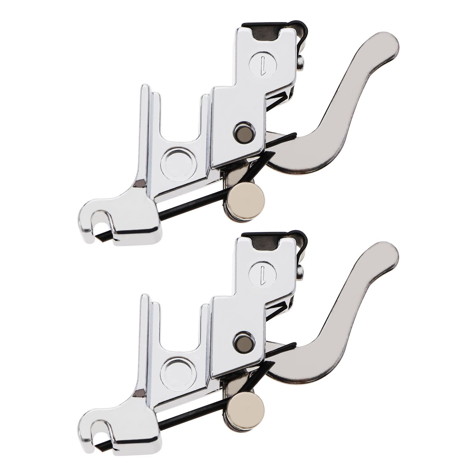 VGOL 2Pcs Sewing Machine Presser Foot Holder Compatible with Brother Compatible with Singer Universal Adapter Standard Snap on Sewing Machines Steel