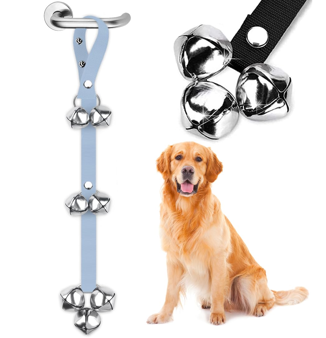 Photo 1 of BLUETREE Dog Doorbells Premium Quality Training Potty Great Dog Bells Adjustable Door Bell Dog Bells for Potty Training Your Puppy The Easy Way - 7 Extra Large Loud 1.4 DoorBells