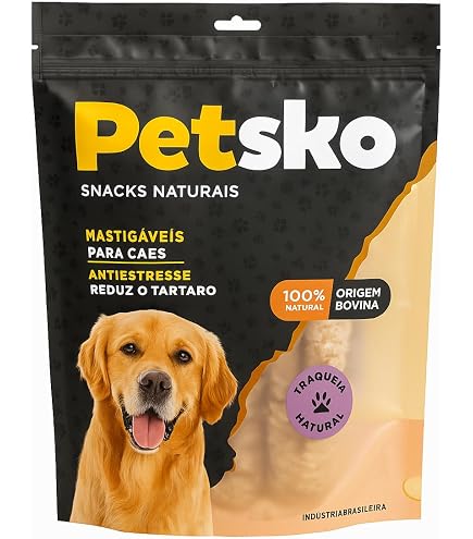 Petisco para Cachorro Orelha Bovina PETSKO 100% natural, Sem