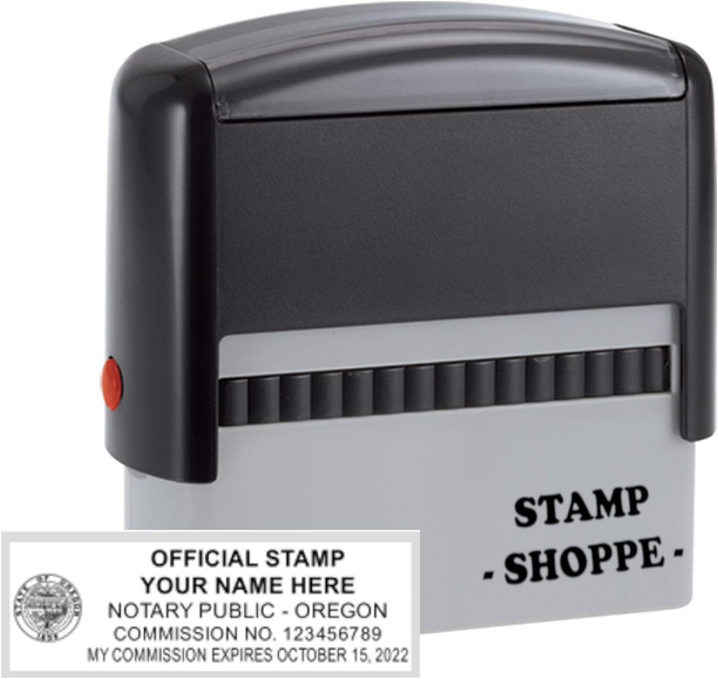 Oregon Notary Grey Stamp Self Inking Printy 4913, 2.3x0