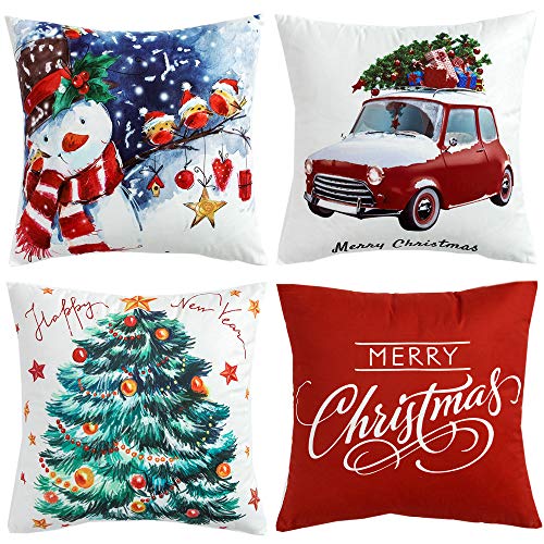 outdoor snowman pillows