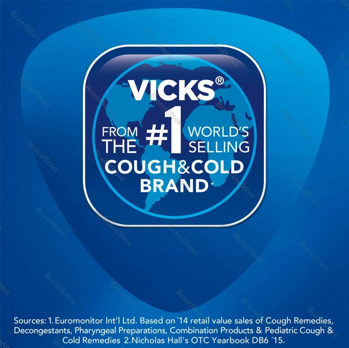 Vicks VapoCOOL Severe Medicated Drops, 5 Packs of 45 (225 Lozenges Total) - Soothes Sore Throat Pain Caused by Cough, Honey Lemon Chill with Menthol: Health & Personal Care