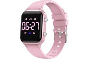 Waterproof Fitness Tracker Watch for Kids Teens No App Birthday Christmas Gifts for Ages 5-13 Kids Digital Watches for Boys G