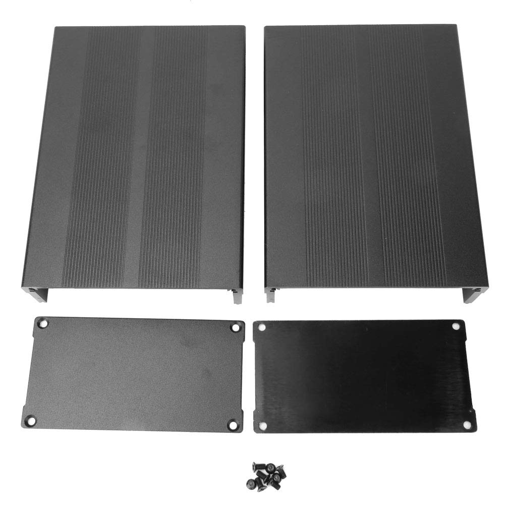 Fafeicy Aluminum Enclosure Box, Electronic DIY Project Case, Heat Dissipating, 55x106x150mm, for Circuit Board, Controller, Decoder