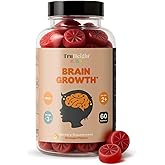 TruHeight Kids Brain Growth Gummies (Orange, Ages 2+) All Natural Kids &amp; Teens Vitamins - Omega 3 Gummies Supports Brain Growth, Mental Clarity, Focus, Eye Health, Memory Supplements, DHA Multivitamin