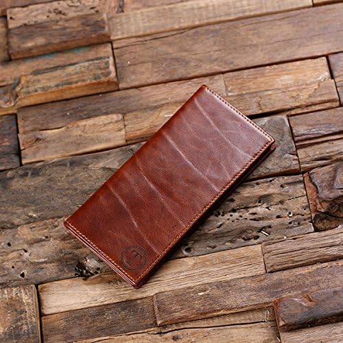 Distinctive GoodsDG Monogram Brown Full-Grain Leather Wallet Bifold - Add a Monogram or a Logo of Your Choice