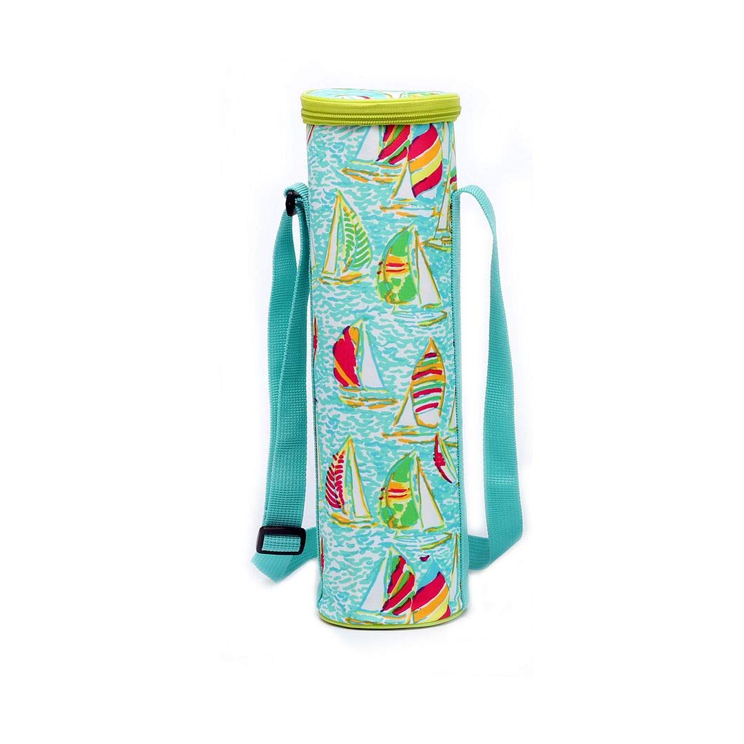 Leberna Wine Cooler Bag Insulated Bottle Carrier Bag for Picnic,Travel,Beach Grenn 1.5L