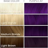 Arctic Fox 100 Vegan Semi Permanent Hair Dye Purple AF 165 ml view 4