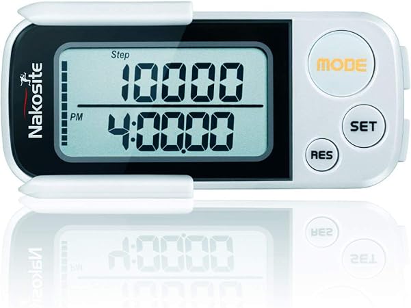 Podomètre 3D WANGCL - Compteur De Pas Précis, Traqueur D'activité Avec écran Facile à Lire, Idéal Pour La Marche, La Course Et Le Sport