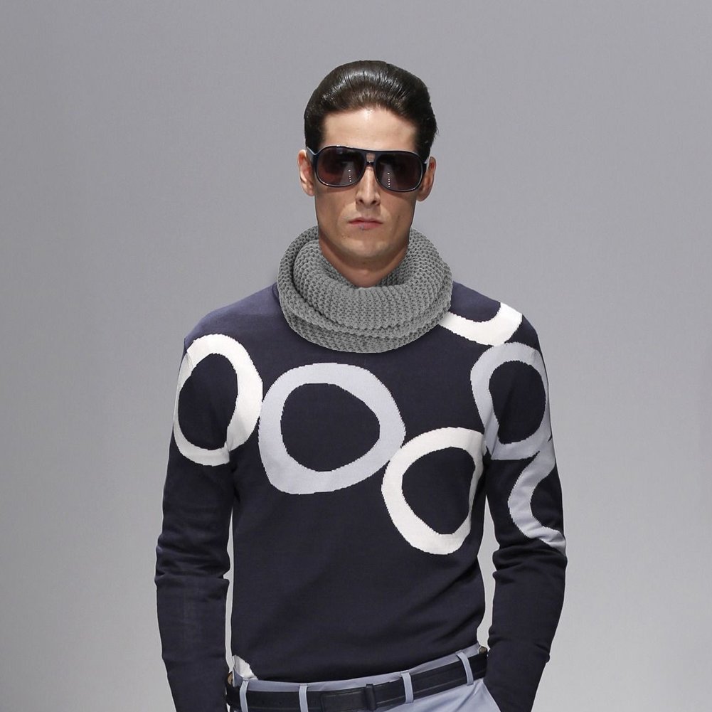 VBG VBIGER Women Infinity Scarf Winter Warm Ribbed Thick Knit Circle Loop Cowl Scarves